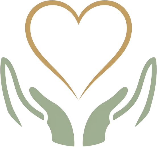 Storge — a heart held in cradled hands